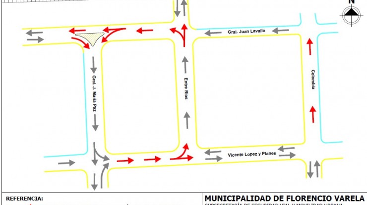 Cambio de sentido de circulación en Villa Vatteone